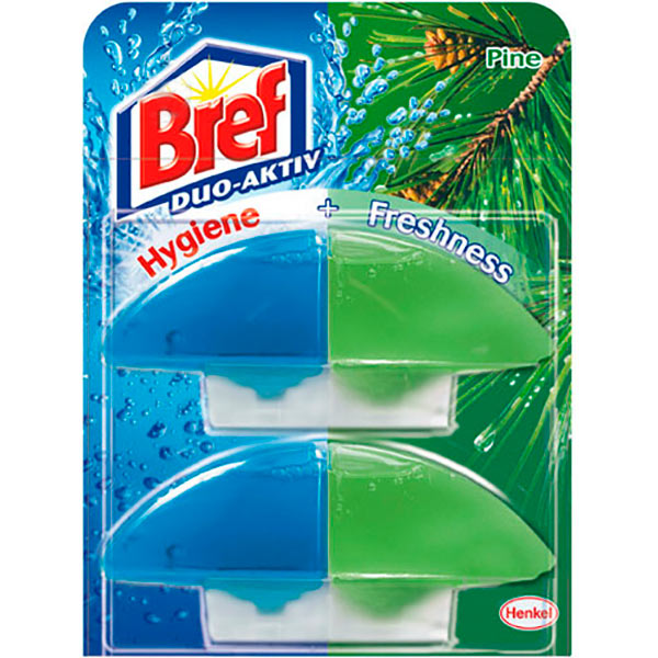 Гигиенический блок для унитаза Bref Duo-Aktiv Хвоя 2 шт