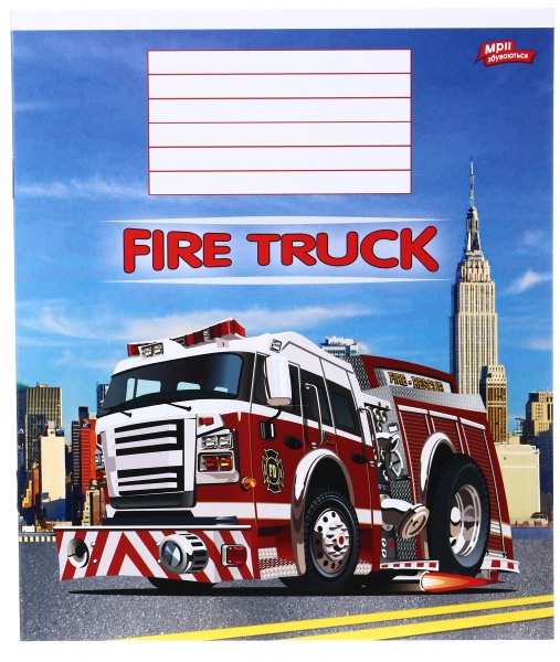 Зошит шкільний 12 аркушів у косу лінію в асортименті Мрії збуваються