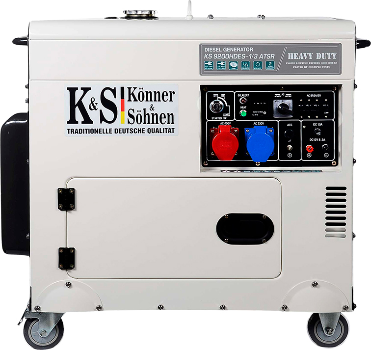 Генератор дизельний Konner&Sohnen 5,9 кВт / 7,5 кВт 380 В KS 9200HDES-1/3 ATSR — фото 1