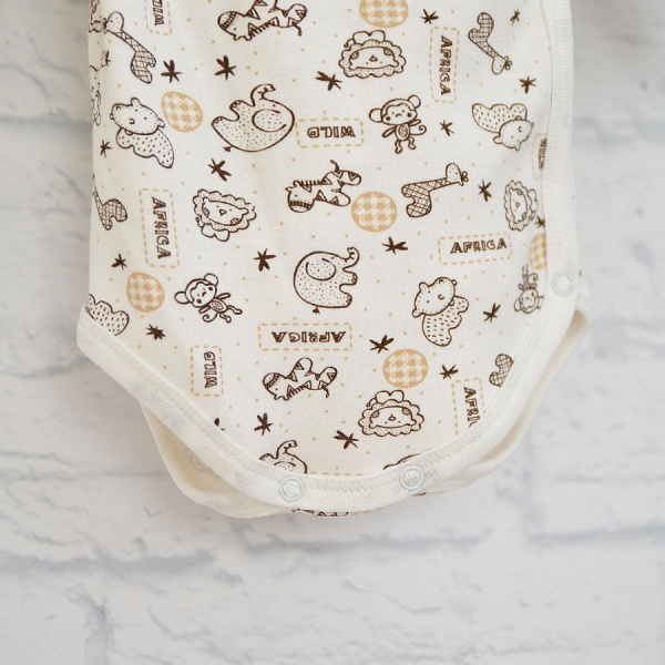 Боди унисекс Blanka Африка р.74 белый 12886 