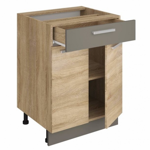 Тумба нижня Аліна Н 60/85 дуб сонома/лате/дуб сонома SOKME