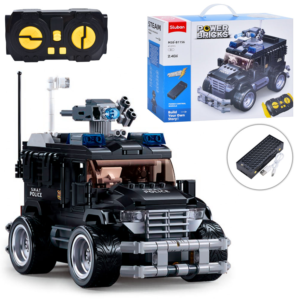 Конструктор Sluban Power Bricks Штурмовая машина на р/у M38-B1156