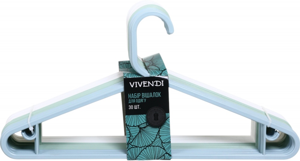 Набір плічок Vivendi пластик 43 см 30 шт.