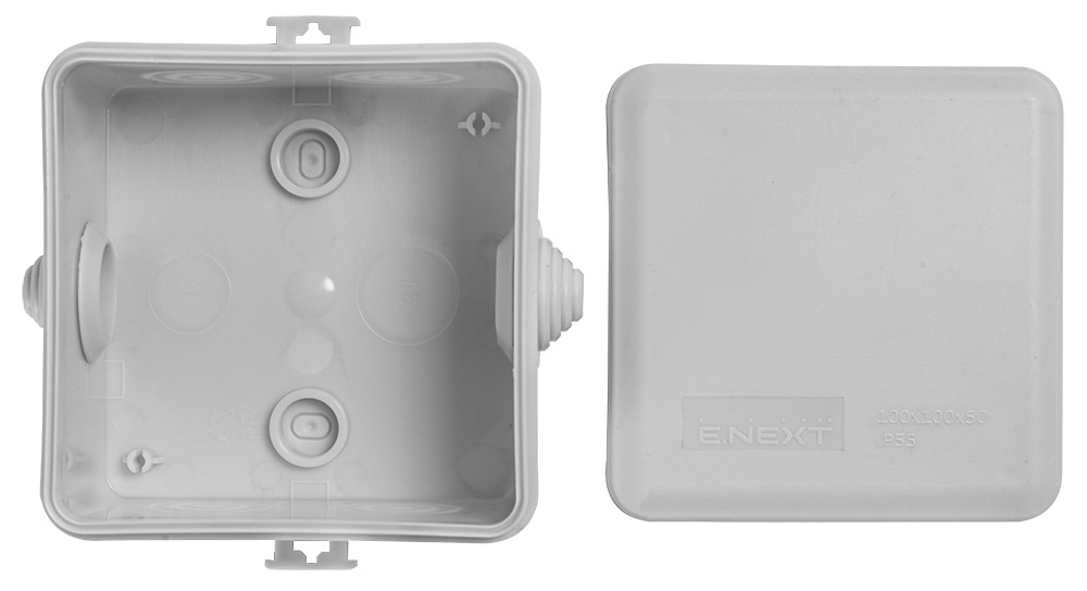 Коробка розподільча E.NEXT e.db.stand.100.100.50u поліпропілен s027041