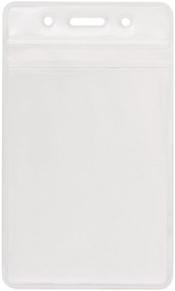 Бейдж вертикальный O45610 замок zip lock 108х70 мм Optima