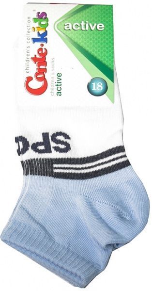 Носки детские Conte-Kids ACTIVE 311 13С-34СП р.18 бело-голубой 