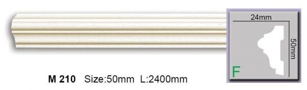 Молдинг Harmony М210 flex 2400x50x24мм 