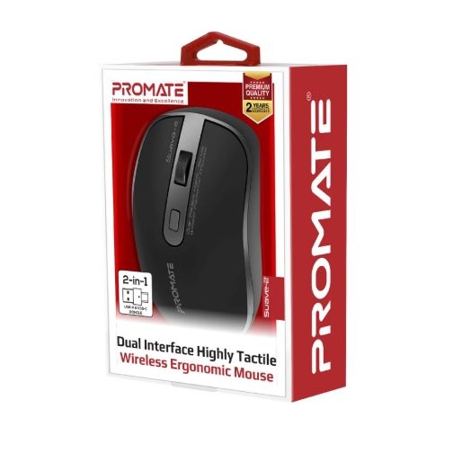 Мишка Promate Suave-2 Wireless Black