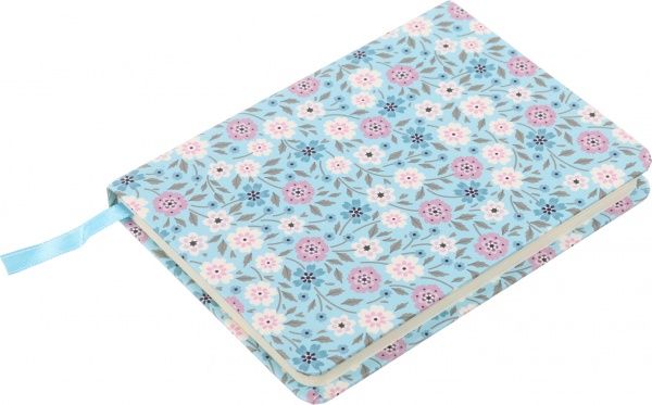 Блокнот Первые цветы 10,5x14,5 см голубой