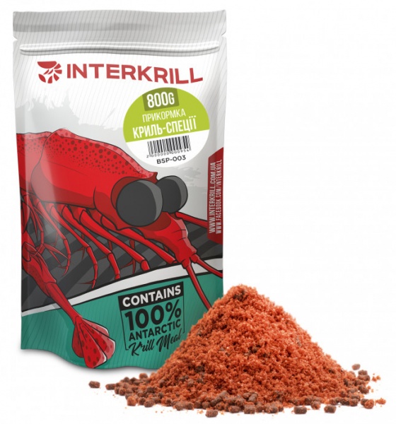 Прикормка INTERKRILL 800 г кріль/ спеції 
