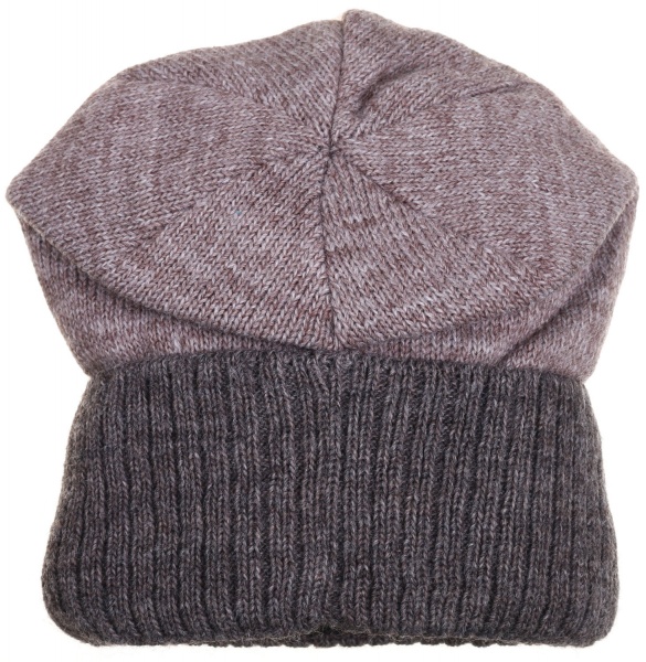 Шапочка детская для мальчика Kraft+ р.48-50 коричневый меланж 1739 