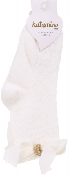 Шкарпетки для дівчаток KATAMINO K24060 р.5-6 молочний 