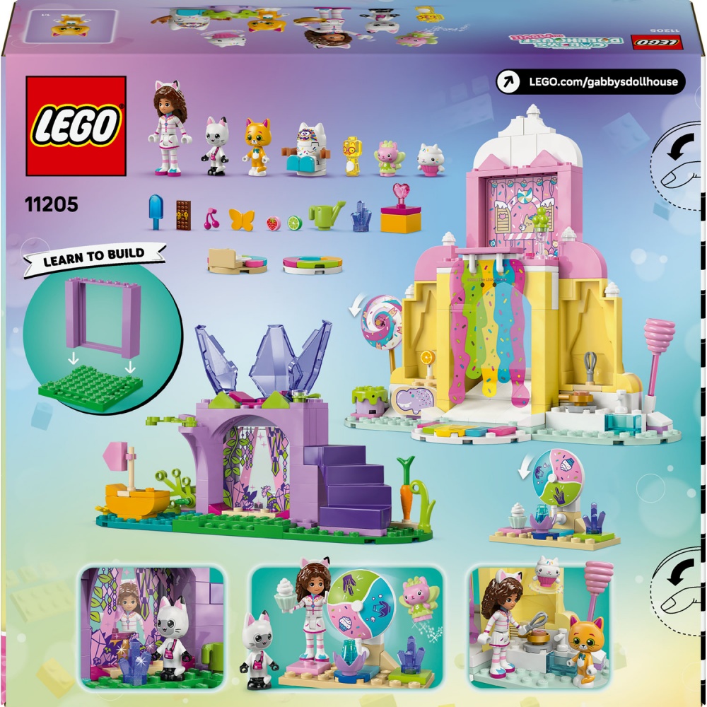 Конструктор LEGO Gabby's Dollhouse Гора сладостей и сад Китти 11205