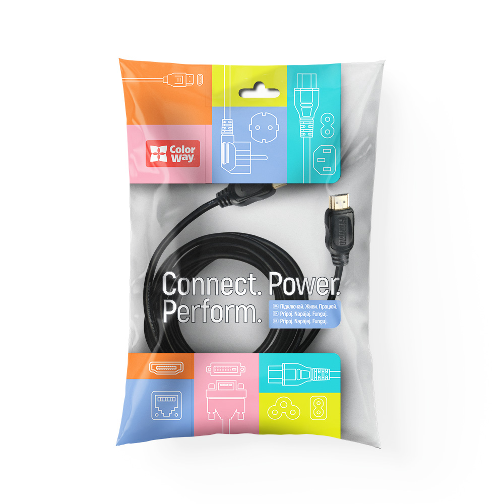 Перехідник ColorWay 3 м black (CW-CBHD079-BK)