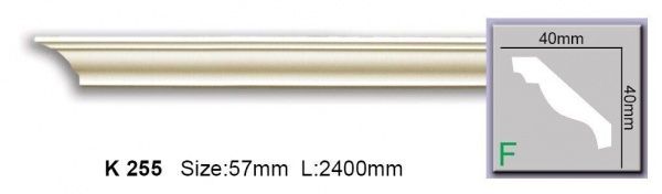 Карниз Harmony K 255 2400x40x40мм 