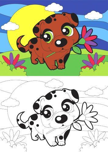 Раскраска «Dogs» 4402647021145