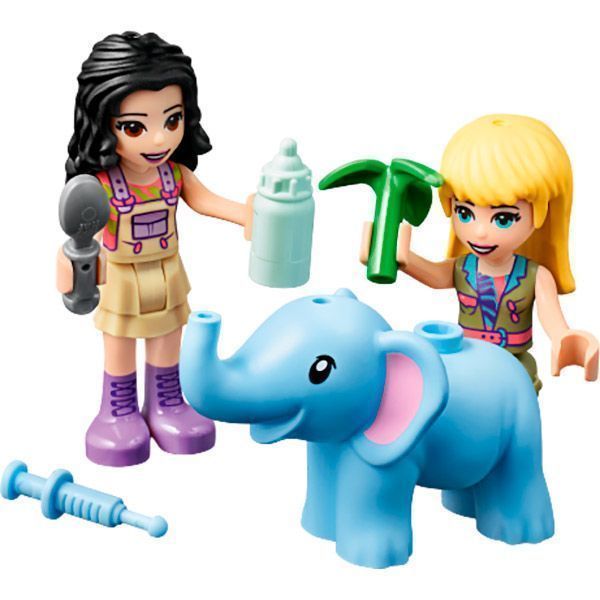 Конструктор LEGO Friends Джунгли: спасение слонёнка 41421