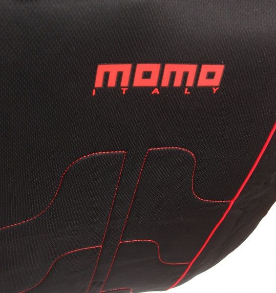 Комплект чохлів на сидіння Fodera Univ MOMO SC021BR чорний із червоним