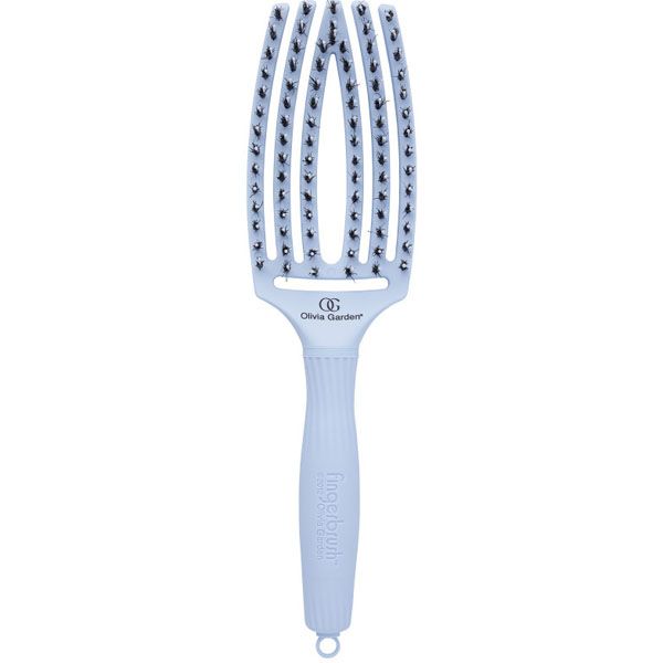 Щетка для волос массажная Olivia Garden Finger Brush Combo Medium Pastel blue OGBFCPB