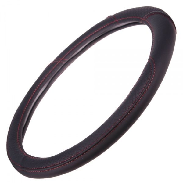 Чехол на руль Vitol VLU-1809013 BK L черный с красным