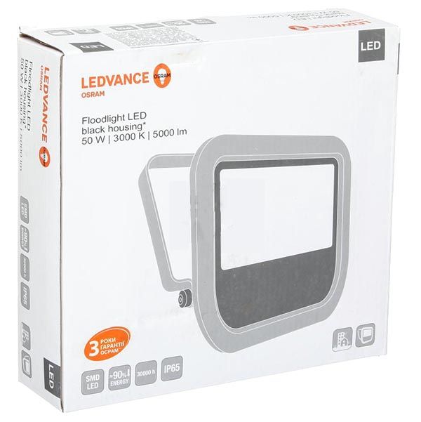 Прожектор светодиодный Osram Ledvance Flood 50 Вт IP65 черный