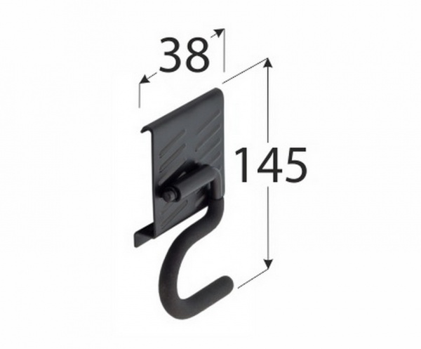 Крюк гаражный SGH14 145х38 мм