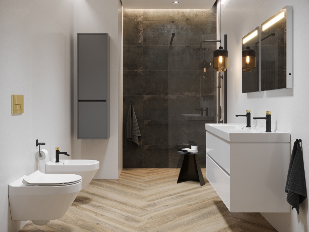 Клавіша для інсталяції Cersanit BLOCK глянцеве золото K97-465