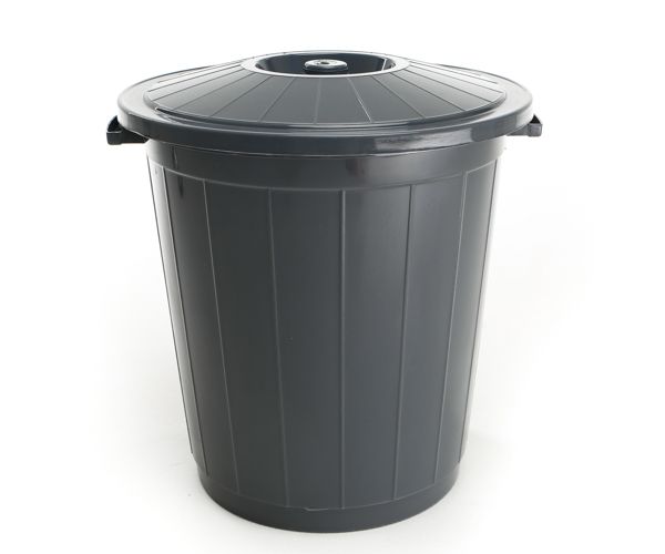 Контейнер для мусора Горизонт 65 л серый GR-02043