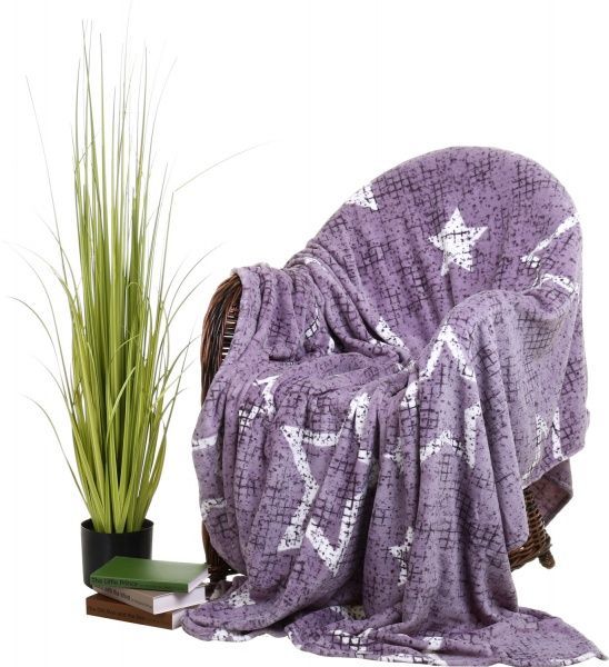 Плед мікрофібра Frannel 160x200 см фіолетовий La Nuit 