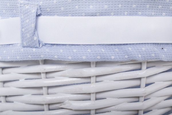 Кошик плетений з текстилем 28x22 см JM13-2TK-3 