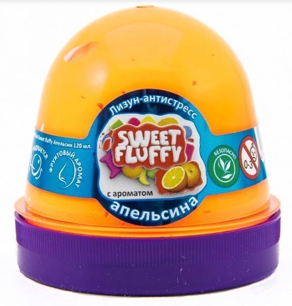Лизун-антистресс OKTO Sweet fluffy Апельсин 120 мл 80070