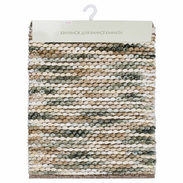 Коврик для ванной Home Line Alan 60х90 см серо-коричневый