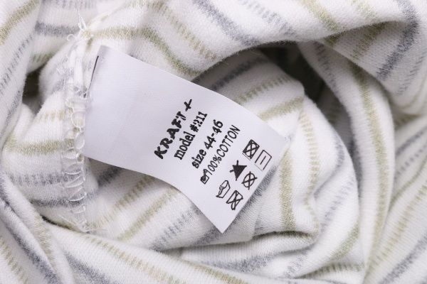 Шапочка детская для мальчика Kraft 211-Т р.44-46 светло-серый/белый/оливковый 