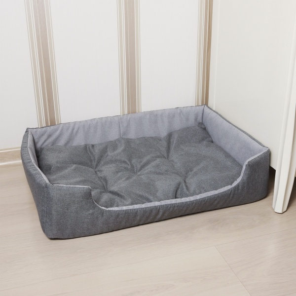 Лежак FX home Rosto 63x46x15 см серый