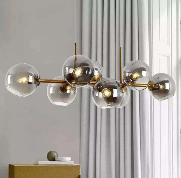 Люстра стельова Focus Light 8x60 Вт E27 бронза WM-1046 AB 