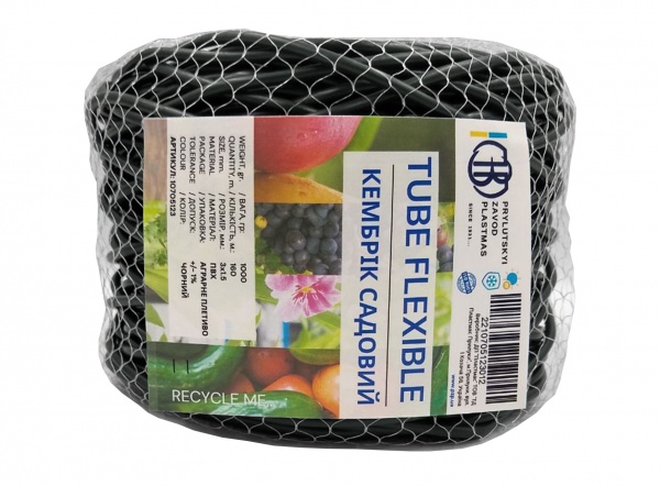 Подвязка для растений кембрик садовый 3х1,5 мм 1 кг 160 м аграрне плетение (чорный)
