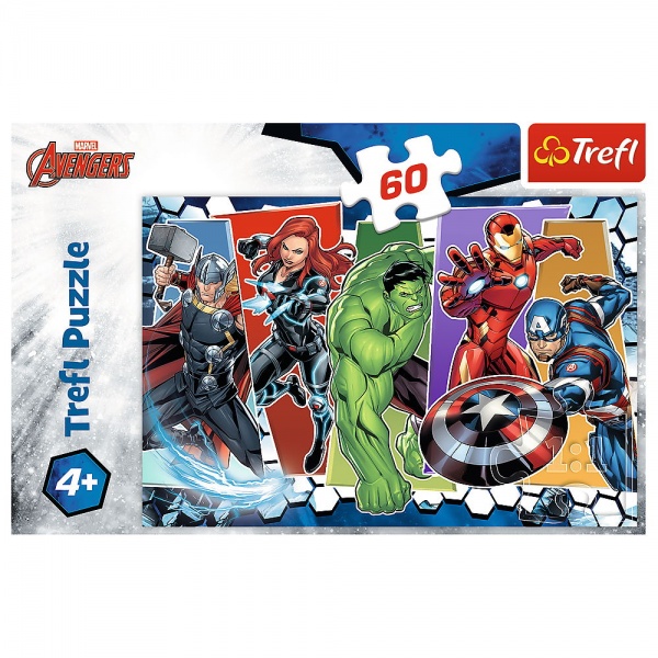 Пазл Trefl 60 MARVEL Месники 4+ 17357