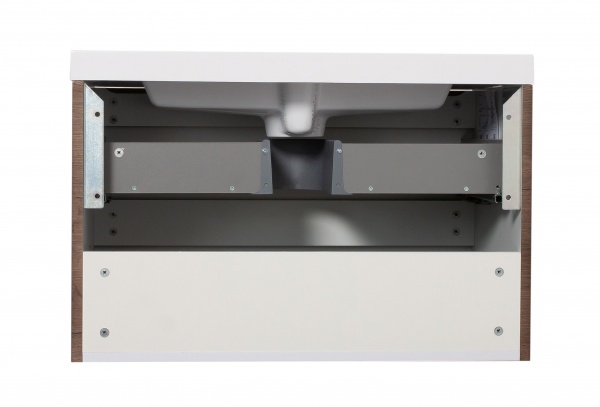 Тумба підвісна Aqua Rodos Vista каштан з умивальником Ваr 75 см