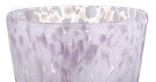 Ваза стеклянная Wrzesniak Glassworks Confetti опал 24х19 см розовый 