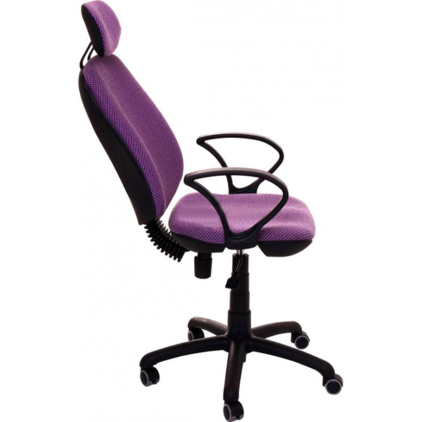 Кресло Регби АМФ-4 Квадро-02 сиреневый с подголовником