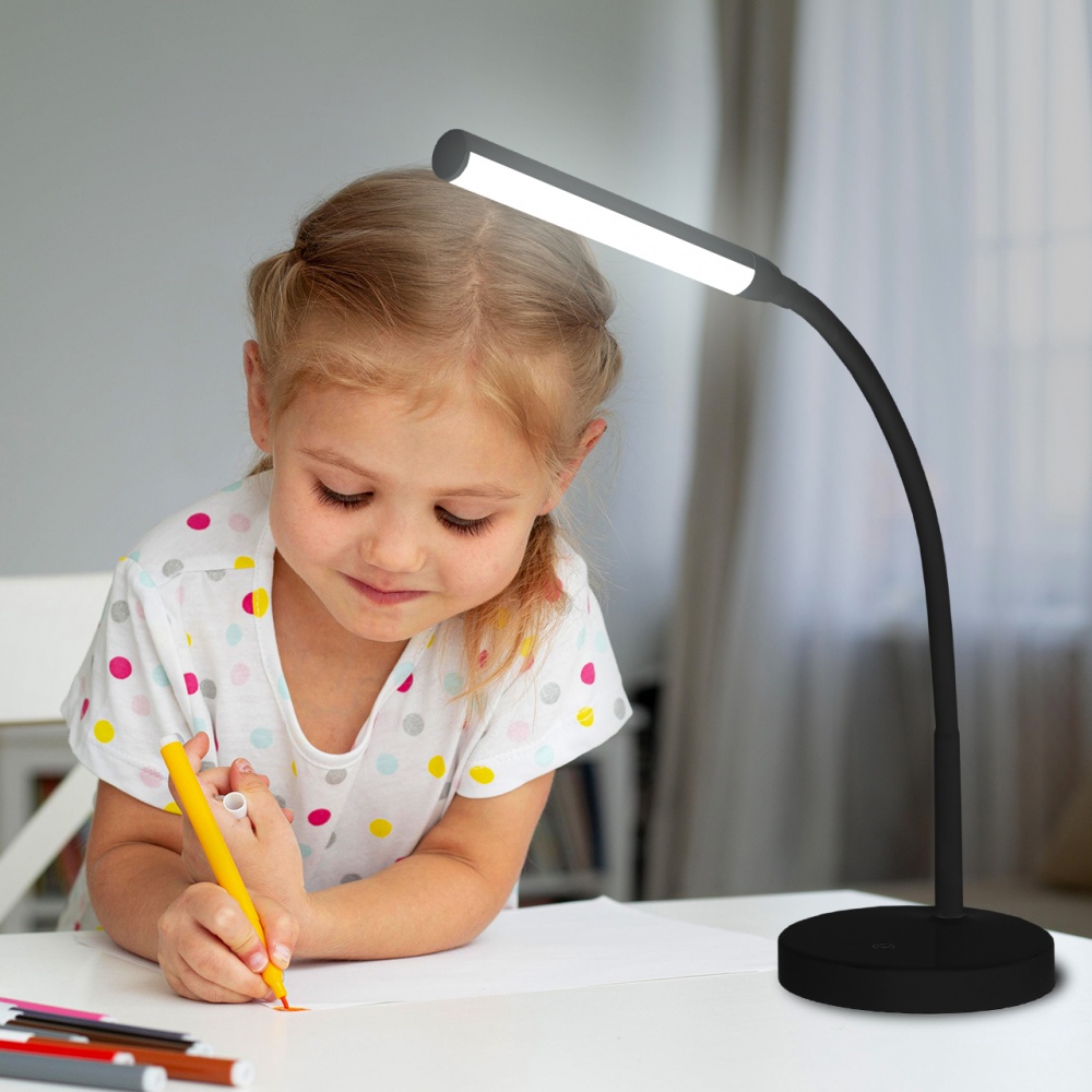 Настільна лампа Eurolamp 5 Вт без цоколя білий LED-TLD-5W(black)