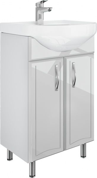 Тумба напольная Water House Прайм 50 МДФ серый под умывальник Прокси-Solo 50