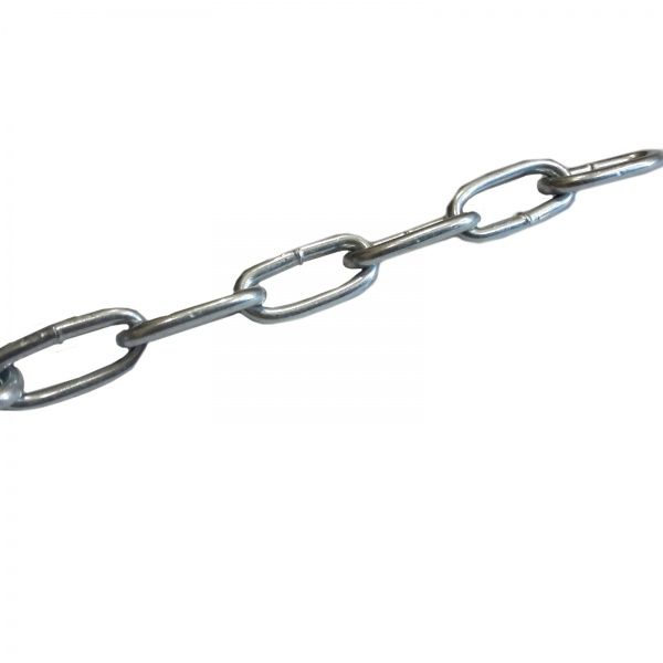Цепь длиннозвеньевая 5 мм 1 м оцинкованная
