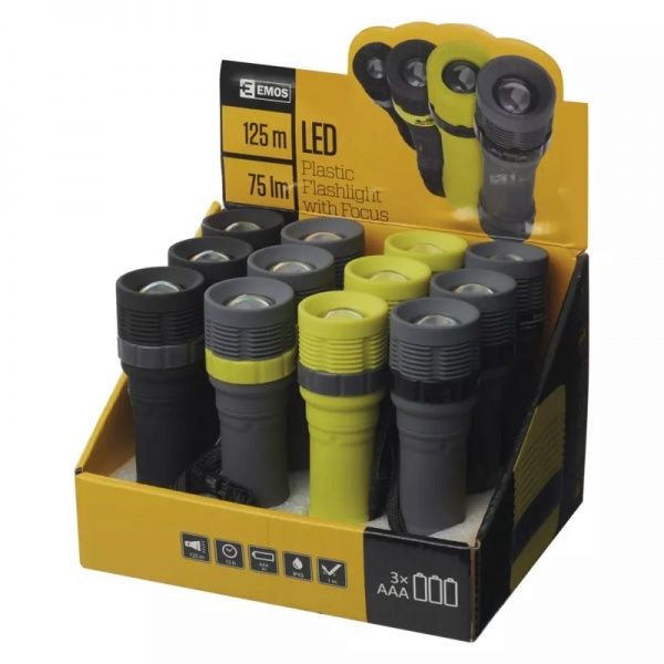 Фонарик Emos LED 125Lm с фокусом P4703 