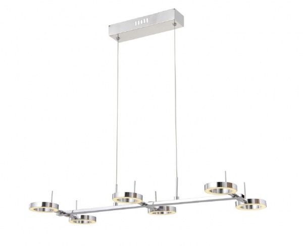 Люстра светодиодная Интеркласс НСБ 04-4хХХ-274 4x8 Вт хром 8103-4 