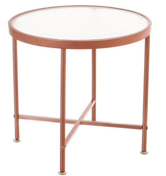 Стіл журнальний Mira скло/метал 420x460мм 