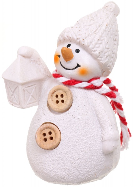 Декоративна фігура у формі сніговика APF471140 7,5 см 