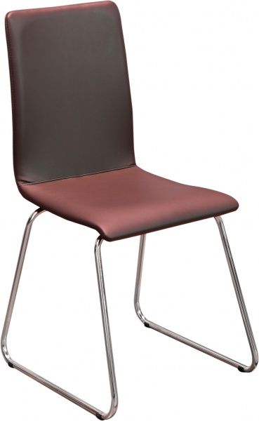 Стілець обідній Nowy Styl Sofi CFS chrome (BOX-4) ECO-31 коричневий/хром