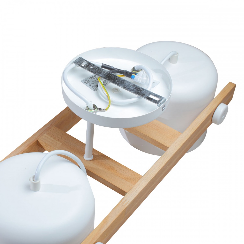 Люстра потолочная LIGHT SET KONVALIA CRL160 2xE27 белый/дерево