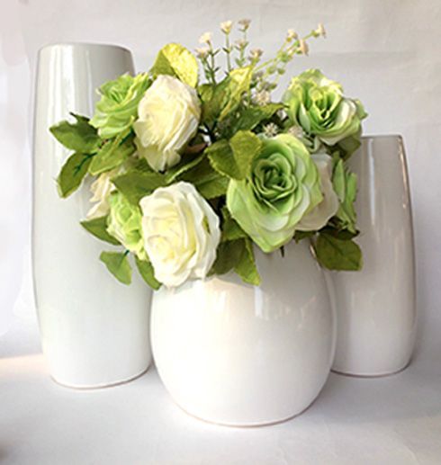 Ваза керамическая белая UA 702 26,5 см Eterna